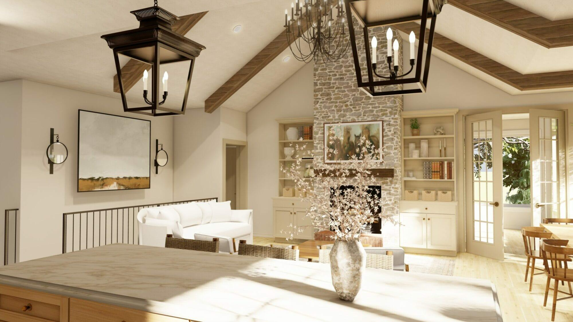 Open Concept Living Dining Room with regard to 4 Bedroom Open Floor Plans