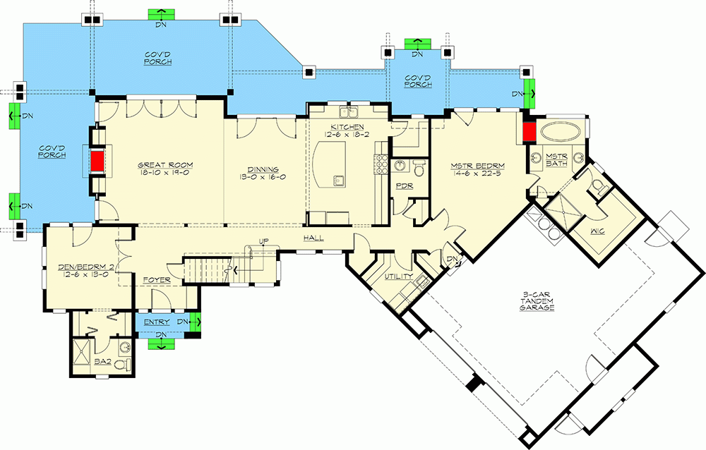 Plan 23348Jd: Mountain Craftsman House Plan Under 3800 Square Feet With ... for Mountain Craftsman Style House Plans