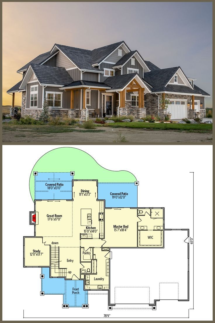 Rustic Mountain House Plan With Walkout Basement Or Craftsman Lodge ... with regard to Mountain Craftsman Style House Plans