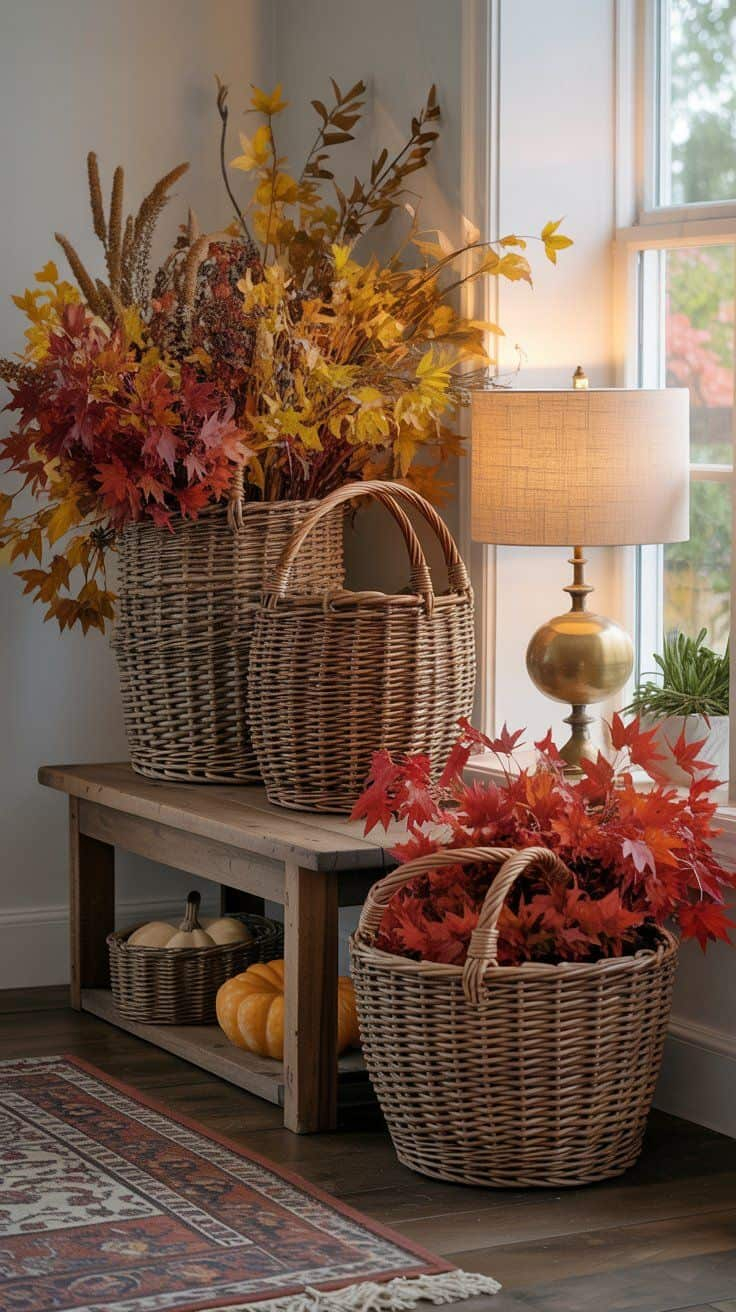 Simple Steps For Perfect Fall Entryway Decor with Easy Fall Home Refresh Ideas