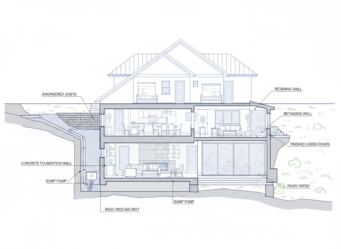 Sloped Lot Lake House Plans Walkout Basement | Ideal House Ai Generator regarding What Living in a Mountain Home Plan with a Walkout Basement Actually Teaches Us About Terrain
