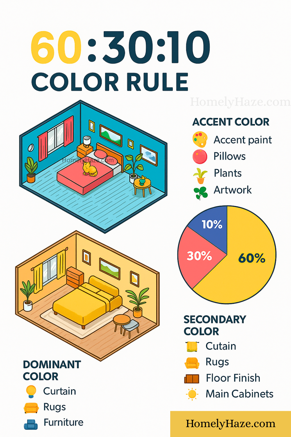Mastering Room Proportions with the 60 30 10 Interior Design Method