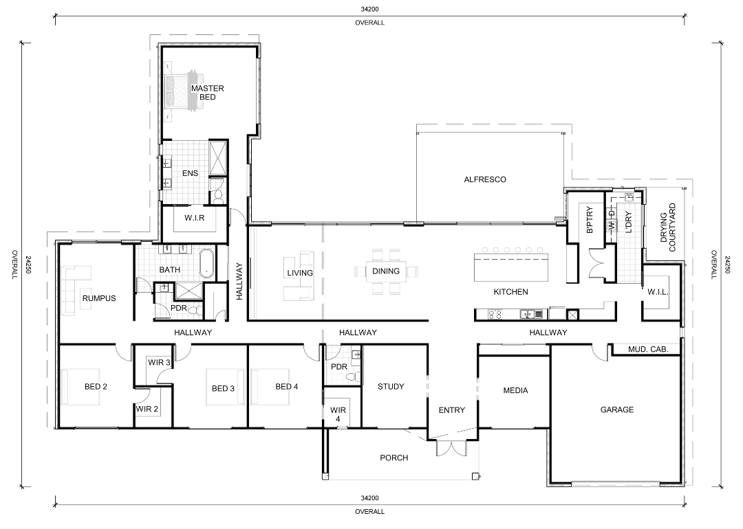 The Calli — The Calli — Rediplans with Floor Plan 4 Bedroom 2 Bathroom