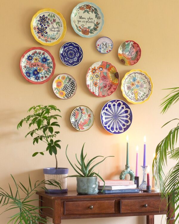 The Plate Wall Comeback: 18 Ways To Do It Without Looking Like A ... pertaining to How 25 Simple Plate Wall Ideas Can Transform Your Home In 2026