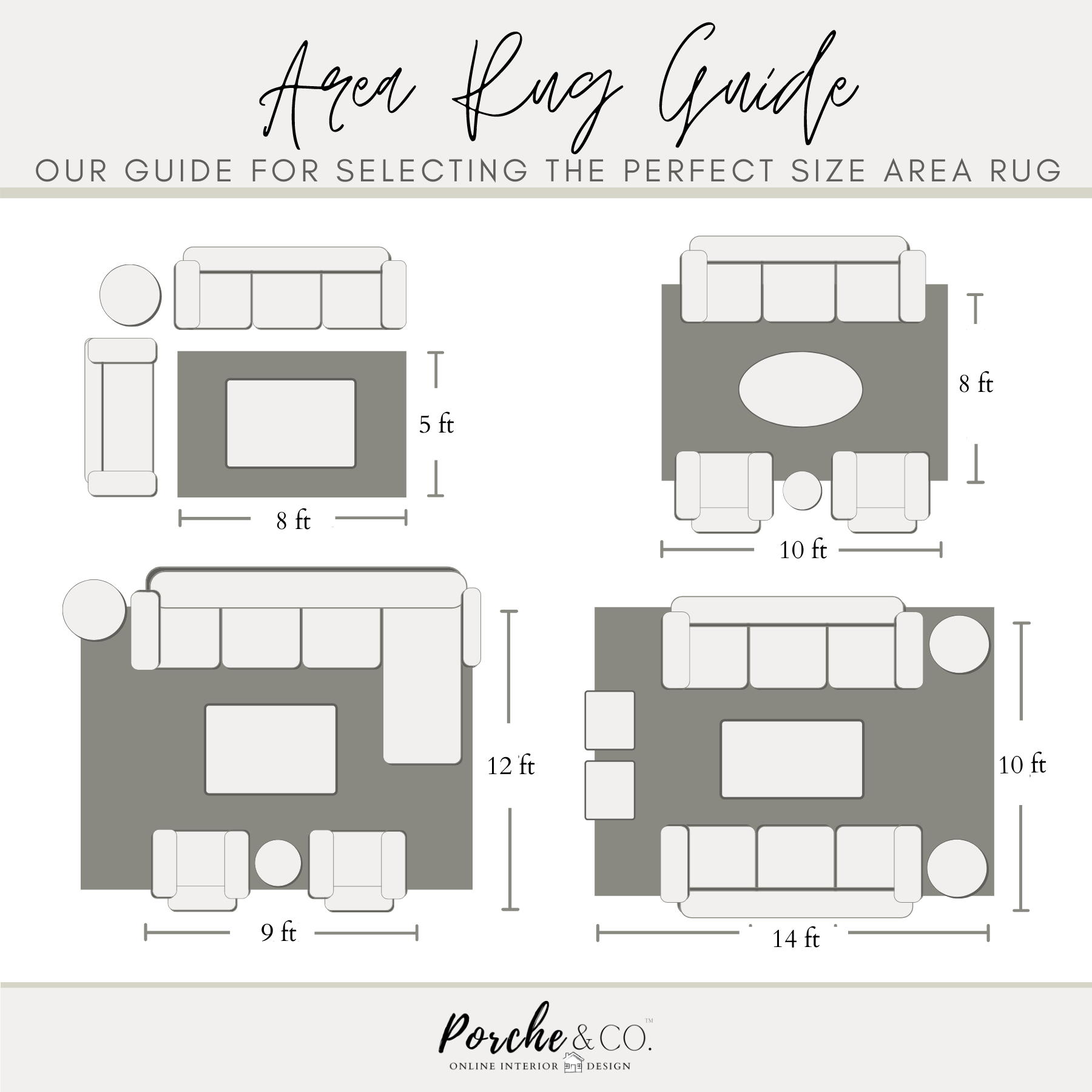 What Size Area Rug For Living Room: Ultimate Guide To Perfect Fit ... with What Size Rug for a Living Room? Match It to the Sofa and the Seating Group